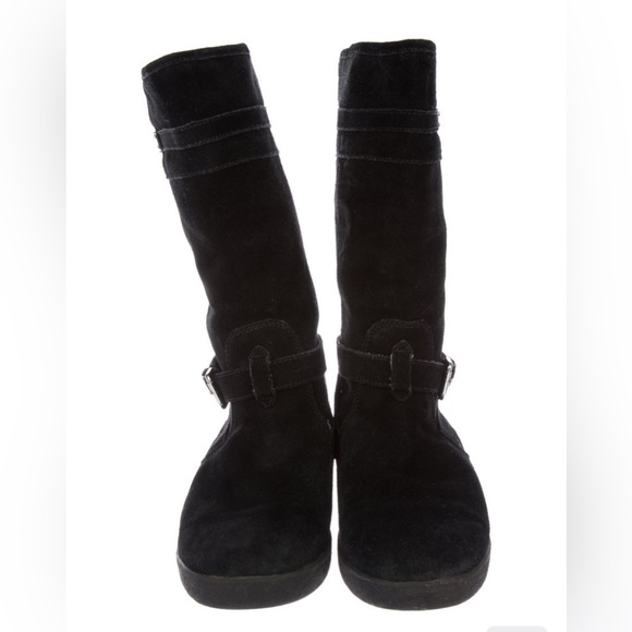 Coach Tallula Black Suede Winter Boots - Picture 4 of 9
